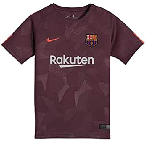 NIKE Herren FCB Y Nk Breathe Stadium Ss 3R Kurzarm Trikot, Nacht Kastanienbraun/Hyper Karmesinrot, XS von Nike