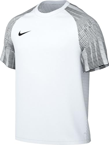 NIKE Herren M NK DF Academy JSY SS T-Shirt, White/Black/Black, L von Nike