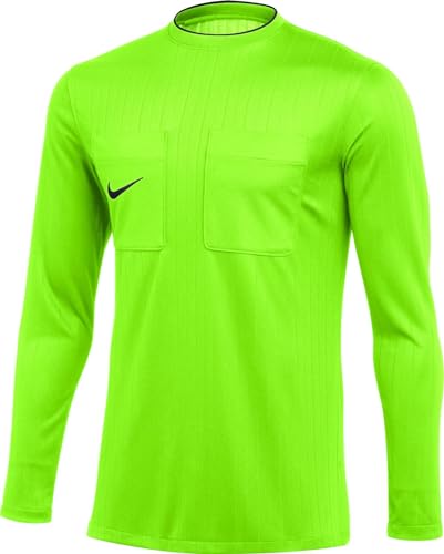 NIKE Herren M NK DF REF II JSY LS T-Shirt, Volt/Black, XXL von Nike