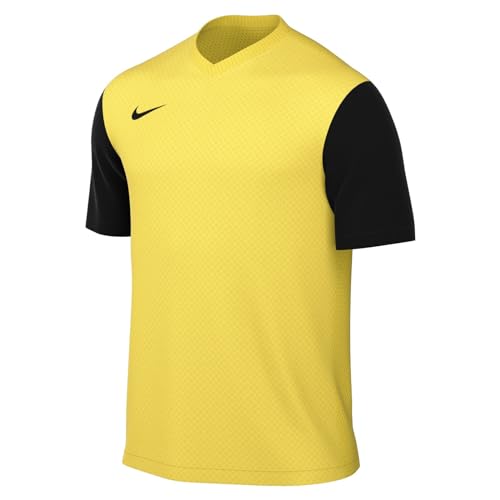 NIKE Herren M NK DF Tiempo PREM II JSY SS T-Shirt, Tour Yellow/Black/Black, L von Nike