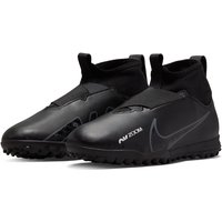 NIKE Jr. Air Zoom Mercurial Superfly 9 Academy TF Turf Multinocken-Fußballschuhe Kinder black/dk smoke grey-summit white-vo 38.5 von Nike