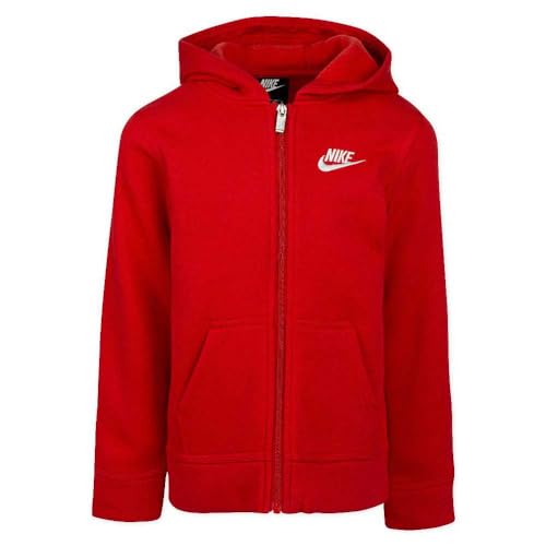 NIKE Kids Club Fleece-Sweatshirt mit durchgehendem Reißverschluss, 3–4 Jahre, Rot NIKE Kids Club Fleece-Sweatshirt mit durchgehendem Reißverschluss, 3–4 Jahre, Rot von Nike
