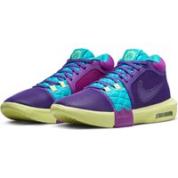 NIKE Lebron Witness VIII Basketballschuhe Herren 500 - field purple/white/dusty cactus 45.5 von Nike