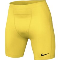 NIKE Pro Dri-FIT Strike Funktionshose kurz Herren 719 - tour yellow/black XXL von Nike