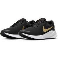 NIKE Revolution 7 Road Laufschuhe Damen 006 - black/metallic gold-white-dk smoke grey 36.5 von Nike