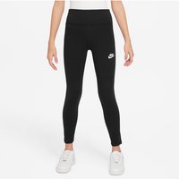 NIKE Sportswear Classics High-Waist Leggings Mädchen 010 - black/white M (137-146 cm) von Nike