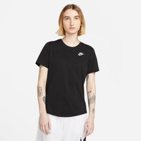 NIKE Sportswear Club Essentials T-Shirt Damen 010 - black S von Nike