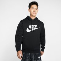 NIKE Sportswear Club Fleece Hoodie Herren 010 - black/black/white L von Nike