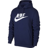 NIKE Sportswear Club Fleece Hoodie Herren midnight navy/midnight navy/white M von Nike