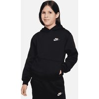 NIKE Sportswear Club Fleece Hoodie Kinder 010 - black/white M (137-147 cm) von Nike