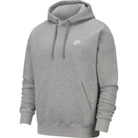 NIKE Sportswear Club Fleece Hoodie 063 - dk grey heather/matte silver/white XL von Nike