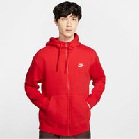 NIKE Sportswear Club Fleece Kapuzenjacke 657 - university red/university red/white XL von Nike