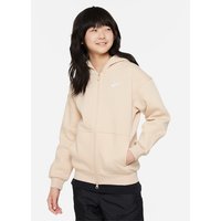 NIKE Sportswear Club Fleece Oversized Kapuzenjacke Mädchen 126 - sanddrift/white S (128-137 cm) von Nike