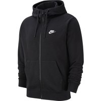 NIKE Sportswear Club French Terry Kapuzenjacke black/white XL von Nike