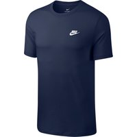 NIKE Sportswear Freizeit T-Shirt Herren 410 - midnight navy/white M von Nike