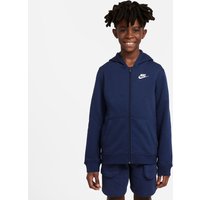 NIKE Sportswear Club Kapuzenjacke Jungen midnight navy/midnight navy/white L (147-158 cm) von Nike