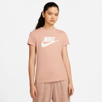 NIKE Sportswear Essential Icon Futura Damen T-Shirt rose whisper/white XS von Nike