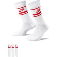 NIKE Sportswear Everyday Essential Retro-Sportsocken white/university red/university red 38-42 von Nike