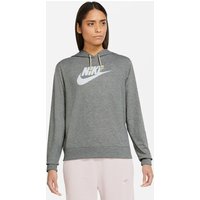 NIKE Sportswear Gym Vintage Hoodie Damen dk grey heather/white S von Nike