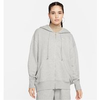 NIKE Sportswear Phoenix Fleece Oversized Kapuzenjacke Damen 063 - dk grey heather/sail L/S von Nike