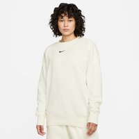 NIKE Sportswear Phoenix Fleece Oversized Sweatshirt Damen 133 - sail/black M von Nike