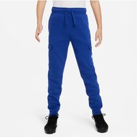 NIKE Sportswear Standard Issue Fleece Cargo-Jogginghose Jungen 455 - deep royal blue XL (158-170 cm) von Nike