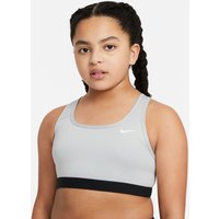 NIKE Swoosh Sport-BH Mädchen carbon heather/white S (128-137 cm) von Nike