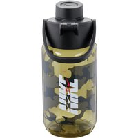 NIKE TR Renew Recharge Chug Graphic Trinkflasche aus Tritan - für Kohlensäurehaltige Getränke geeignet - 473 ml 210 - medium olive/black/siren red von Nike