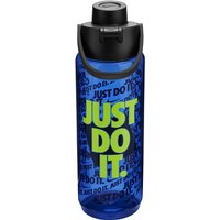 NIKE TR Renew Recharge Chug Graphic Trinkflasche aus Tritan - für Kohlensäurehaltige Getränke geeignet - 709 ml 429 - game royal/black/volt von Nike