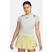 NIKECourt Advantage Dri-FIT kurzarm Tennisshirt Damen 394 - barely green/barely green/black L von Nike
