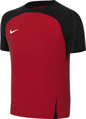 Nike, Big Kids' Short-Sleeve Soccer Top (Stock), Fußball-T-Shirt, Universität Rot/Schwarz/Weiß, S, Unisex -Kind von Nike