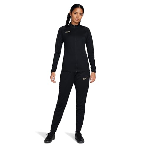 Nike, Dri-Fit Academy, Trainingsanzug, Schwarz/Metallic Gold, L, Frau Nike, Dri-Fit Academy, Trainingsanzug, Schwarz/Metallic Gold, L, Frau von Nike