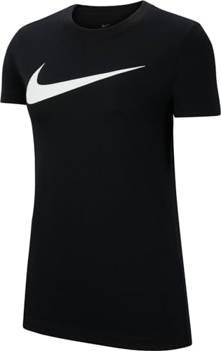 Nike Damen W Nk Df Park20 Tee Hbr T-Shirt, Black/White, XS EU von Nike