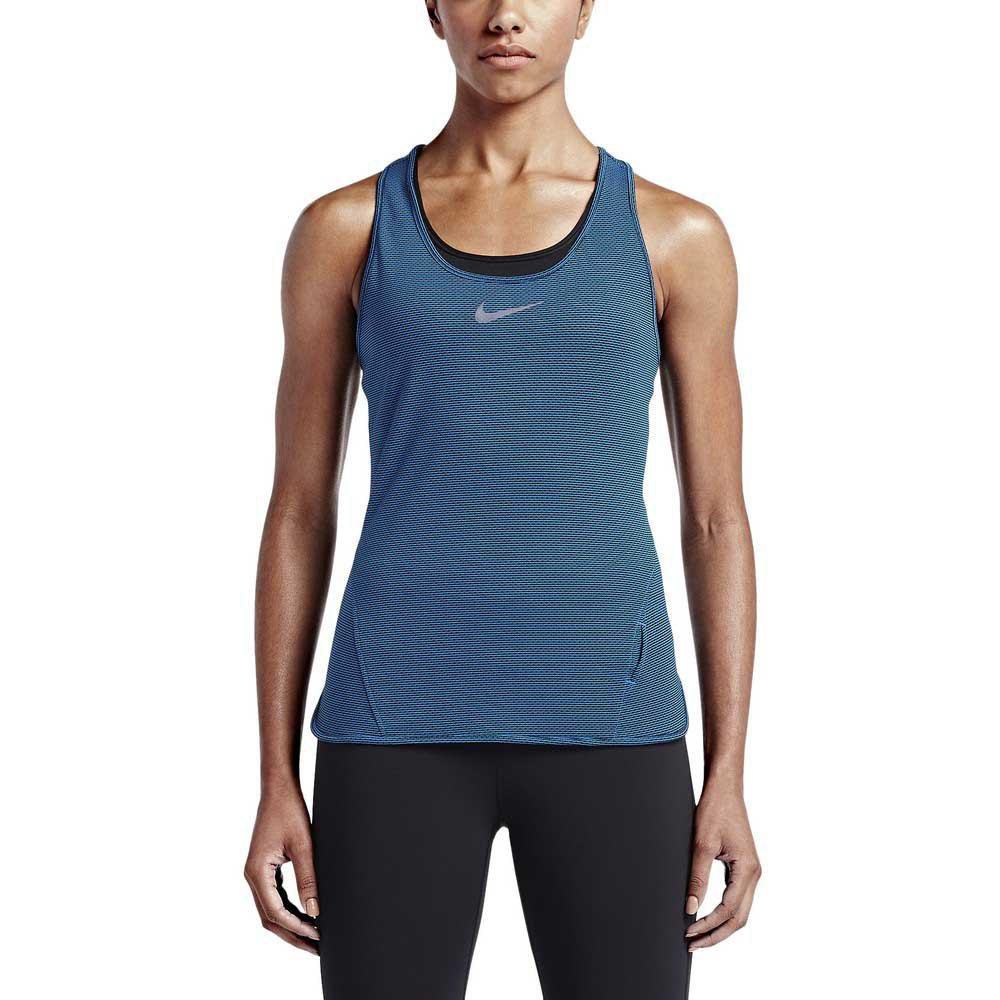 Nike Aeroreact Sleeveless T-shirt Blau XS Frau Nike Aeroreact Sleeveless T-shirt Blau XS Frau von Nike