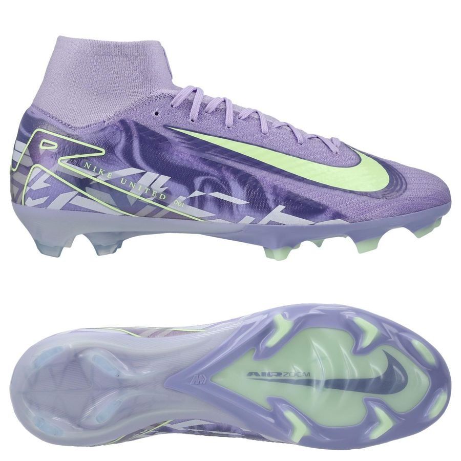 Nike Air Zoom Mercurial Superfly 10 Elite FG United - Purple Agate/Neon Nike Air Zoom Mercurial Superfly 10 Elite FG United - Purple Agate/Neon von Nike