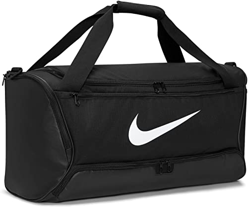 Nike, Brasilia 9.5, Durchschnittliche Trainingsbeutel, Schwarz/Schwarz/Weiß, 60Lt, Unisex Erwachsener von Nike