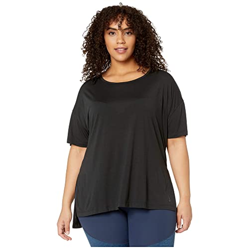 Nike CT0538 W NK Dry Layer SS TOP Plus T-Shirt Women's Black/dk Smoke Grey 2X Nike CT0538 W NK Dry Layer SS TOP Plus T-Shirt Women's Black/dk Smoke Grey 2X von Nike