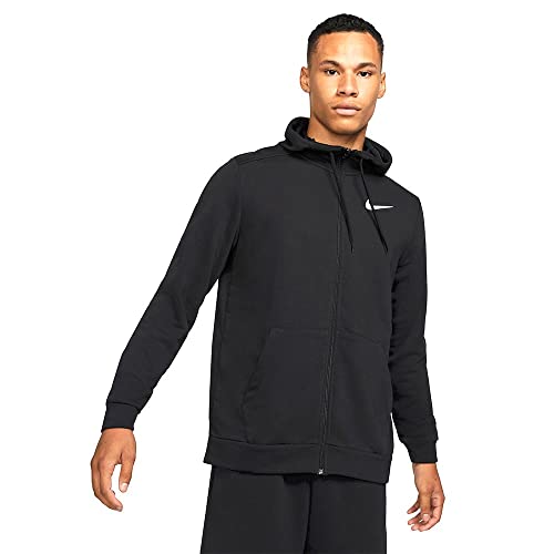 Nike Herren Dri-fit Hooded Sweatshirt, Black/White, S EU von Nike