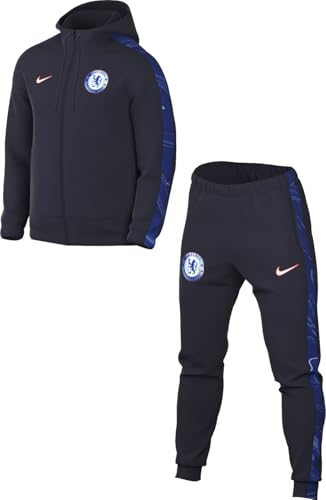 Nike Chelsea Trainingsanzug Cfc M Nsw Ce Trk Suit Hd Wvn, Obsidian/Obsidian/White, FQ3037-451, M von Nike