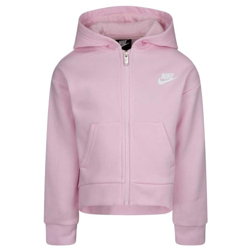 Nike Club Fleece Sweatshirt Rosa Reißverschluss und Kapuze - 6 Jahre von Nike