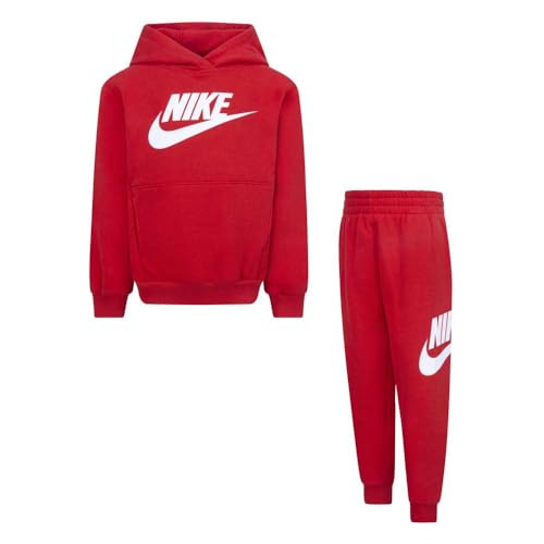 Nike Club Fleece Trainingsanzug für Kinder, Rot, Code 86L135-U10, rot/weiß, 4-5 Jahre Nike Club Fleece Trainingsanzug für Kinder, Rot, Code 86L135-U10, rot/weiß, 4-5 Jahre von Nike