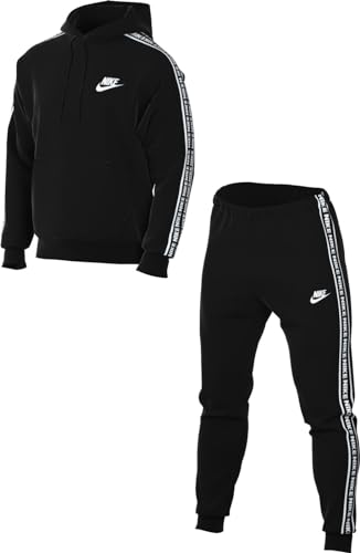 Nike Herren Club Trainingsanzug, Black/White, S EU Nike Herren Club Trainingsanzug, Black/White, S EU von Nike