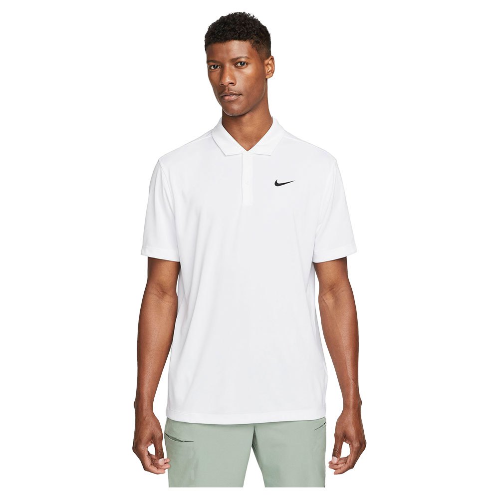Nike Court Dri Fit Solid Short Sleeve Polo Weiß XL Mann von Nike