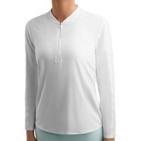 Nike Court Half-Zip Longsleeve Damen in weiß von Nike