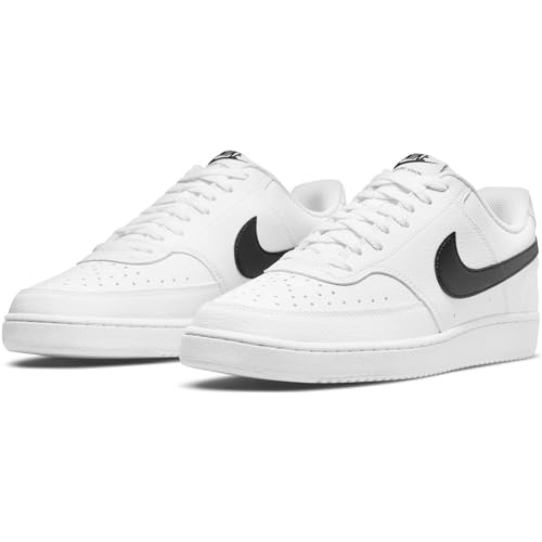 Nike Court Vision Low Next Nature Sneaker Schuhe (White/Black, EU Schuhgrößensystem, Erwachsene, Numerisch, M, 43) von Nike