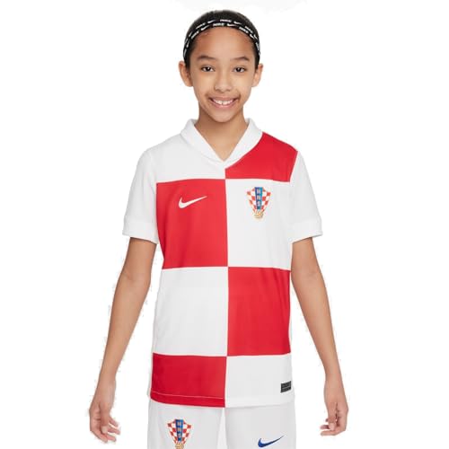 Nike Unisex Kinder Croatia T-Shirt, Weiß, 164-170 EU Nike Unisex Kinder Croatia T-Shirt, Weiß, 164-170 EU von Nike