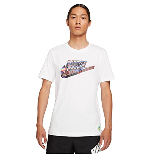 Nike DJ1369 M NSW Tee Worldwide HBR T-Shirt Mens White L Nike DJ1369 M NSW Tee Worldwide HBR T-Shirt Mens White L von Nike