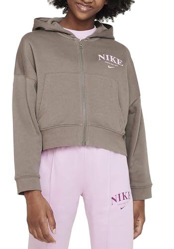 NIKE DV2565-040 G NSW Trend FLC FZ Hoodie Sweatshirt Unisex Olive Grey Größe XS NIKE DV2565-040 G NSW Trend FLC FZ Hoodie Sweatshirt Unisex Olive Grey Größe XS von Nike