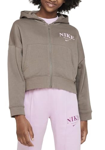 Nike DV2565-040 G NSW Trend FLC FZ Hoodie Sweatshirt Unisex Olive Grey Größe L von Nike