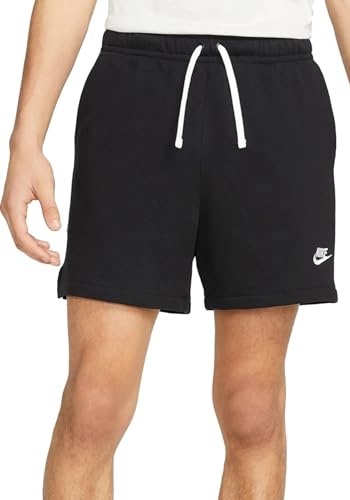 Nike DX0731-010 M NK Club FT Flow Short Shorts Herren Black/White/White Größe L von Nike